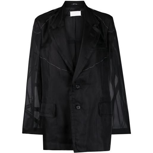 Maison Margiela giacca monopetto - nero