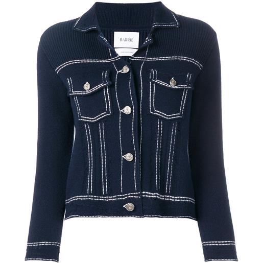 Barrie cardigan stile denim - blu