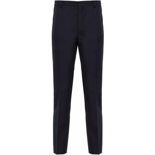 Prada pantaloni sartoriali con pieghe - blu