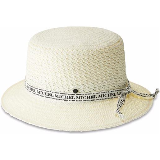 Maison Michel cappello bucket axel - bianco