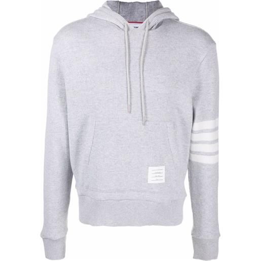 Thom Browne felpa con dettaglio a 4 righe - grigio