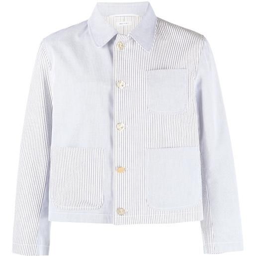 Thom Browne giacca funmix a righe - blu