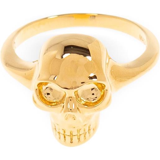 Alexander McQueen anello skull - oro