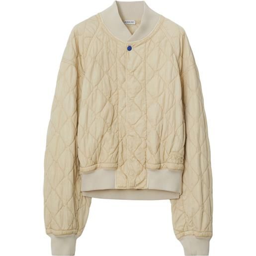 Burberry bomber trapuntato - toni neutri