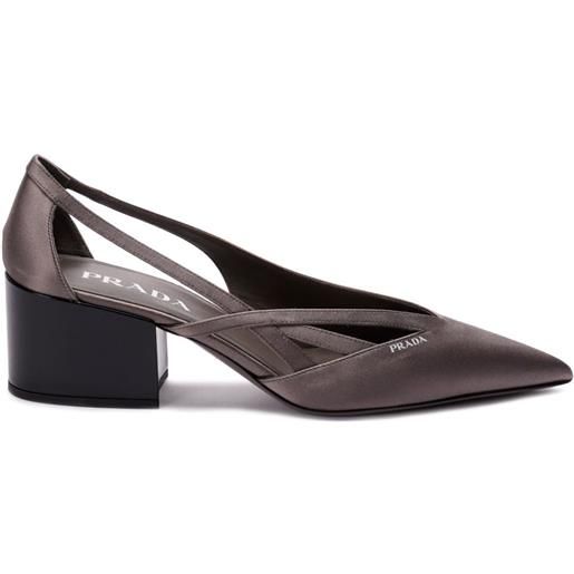 Prada pumps con cut-out 55mm - grigio