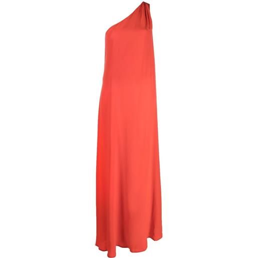 Kiton abito lungo monospalla - rosso