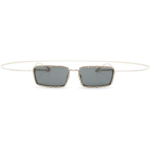 Gucci Eyewear occhiali da sole squadrati - oro