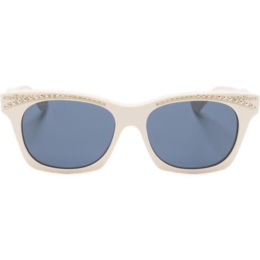 Gucci Eyewear occhiali da sole squadrati - bianco