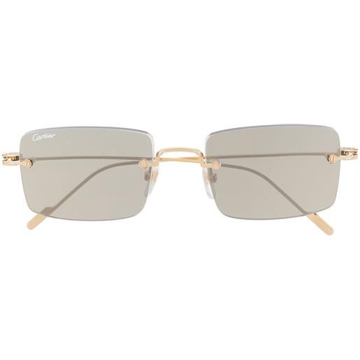 Cartier Eyewear occhiali da sole squadrati signature c de cartier precious - oro
