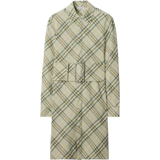 Burberry chemisier a quadri - toni neutri