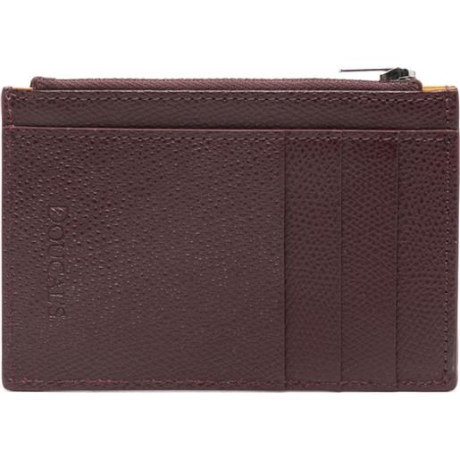 Doucal's portacarte in pelle - rosso