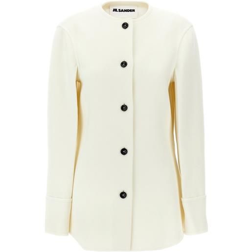 Jil Sander cappotto pesante - bianco