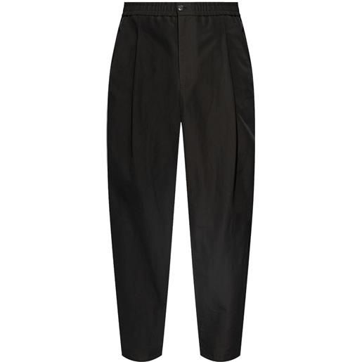 Giorgio Armani pantaloni con piega - nero
