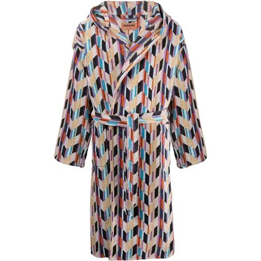 Missoni Home accappatoio con stampa grafica - giallo