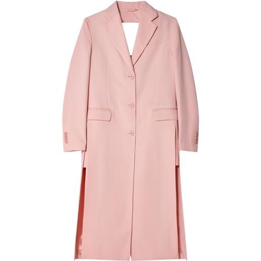 Simone Rocha cappotto con dettaglio cut-out - rosa