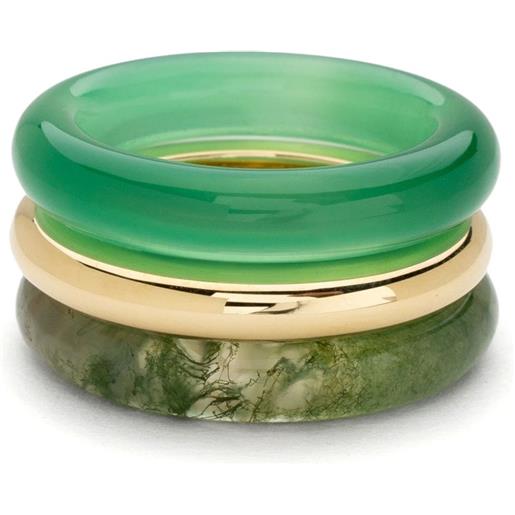 By Pariah trilogy stack ring - verde