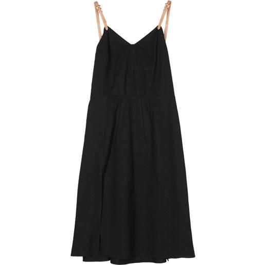 Prada abito con pieghe - nero