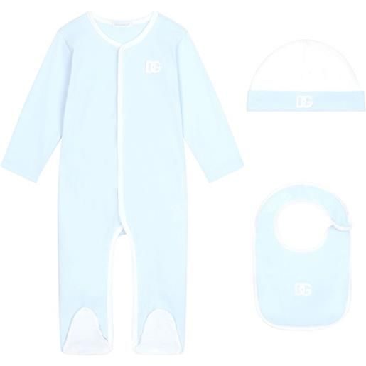 Dolce & Gabbana Kids set regalo con applicazione - blu