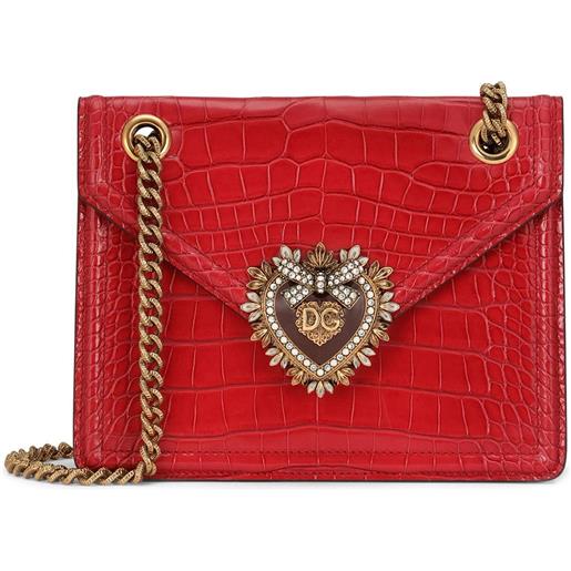 Dolce & Gabbana borsa a spalla devotion media - rosso