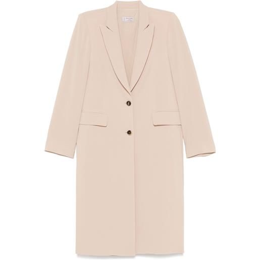Alberto Biani cappotto monopetto - toni neutri