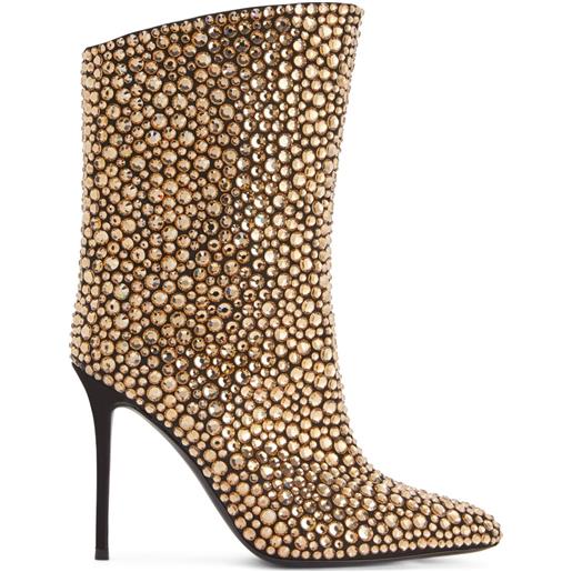 Giuseppe Zanotti stivali merissa sparkle 105mm - toni neutri