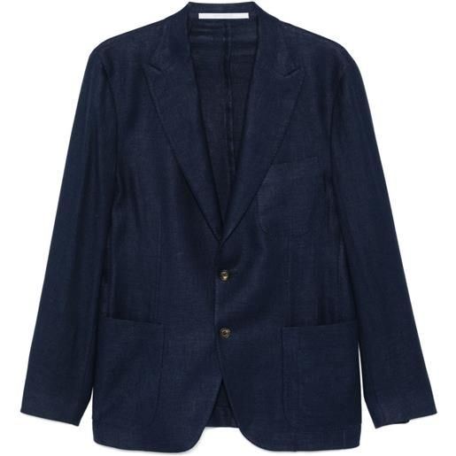 Eleventy blazer in twill - blu