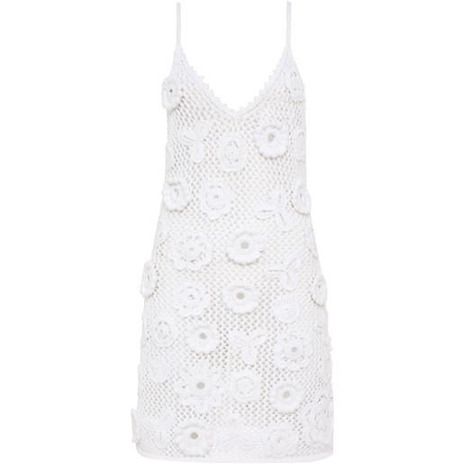 LoveShackFancy abito corto ferline - bianco