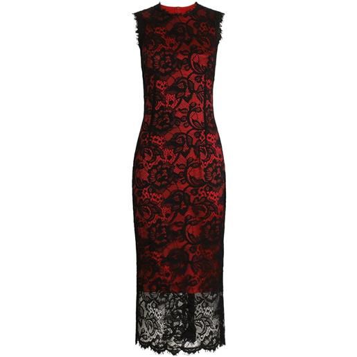 Dolce & Gabbana abito midi a fiori - nero