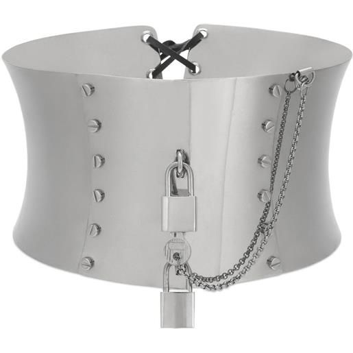 Dolce & Gabbana cintura a corsetto - argento