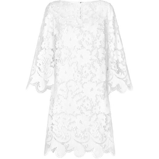 Dolce & Gabbana abito corto con ricamo - bianco