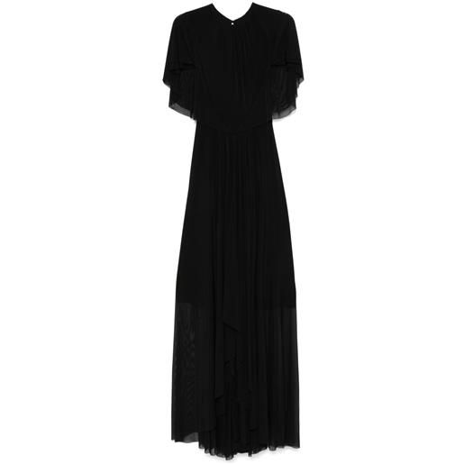 Talbot Runhof abito da sera con drappeggio - nero