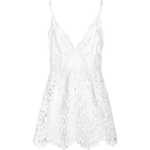 Dolce & Gabbana abito corto con cut-out - bianco