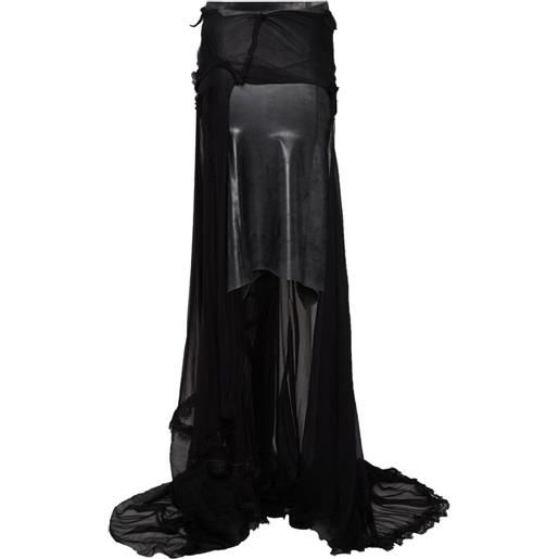 DSQUARED2 gonna lunga asimmetrica - nero