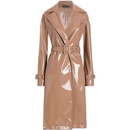 Dolce & Gabbana trench con cintura - marrone
