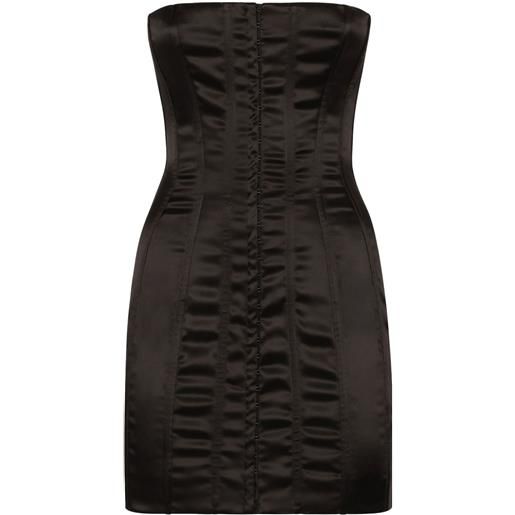 Dolce & Gabbana abito corto senza spalline - nero