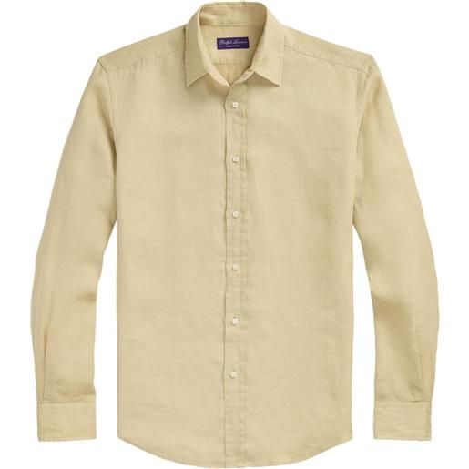 Ralph Lauren Purple Label camicia in lino - toni neutri