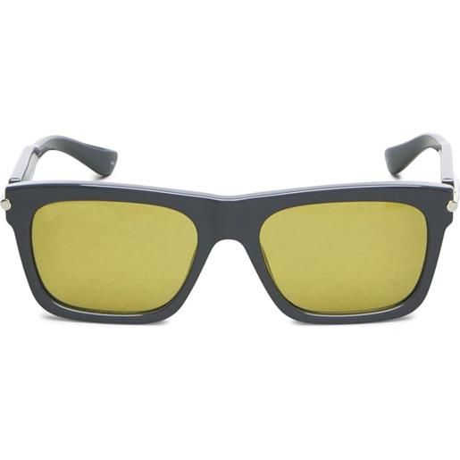 Alexander McQueen Eyewear occhiali da sole squadrati - grigio
