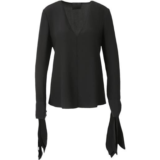 Givenchy blusa in seta - nero