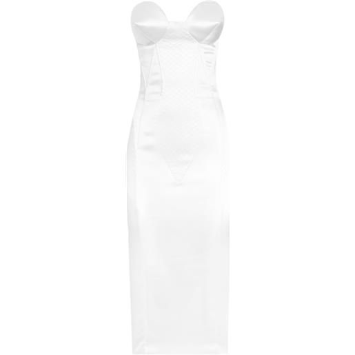 Dolce & Gabbana abito midi con corpetto - bianco