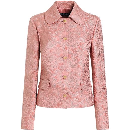 Dolce & Gabbana giacca dna jacquard - rosa