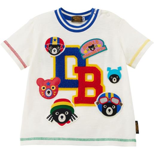 Miki House t-shirt bear - bianco