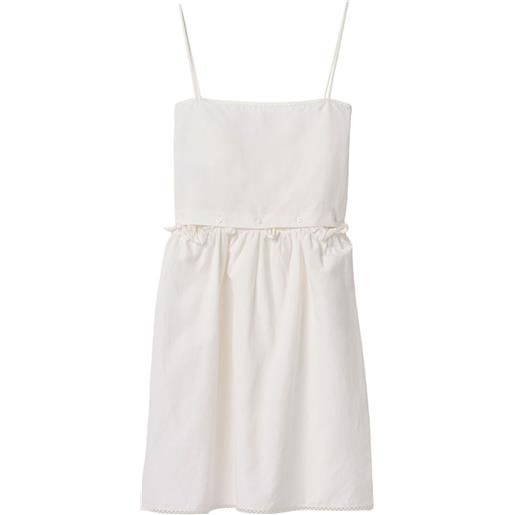 Miu Miu abito midi con stampa - bianco