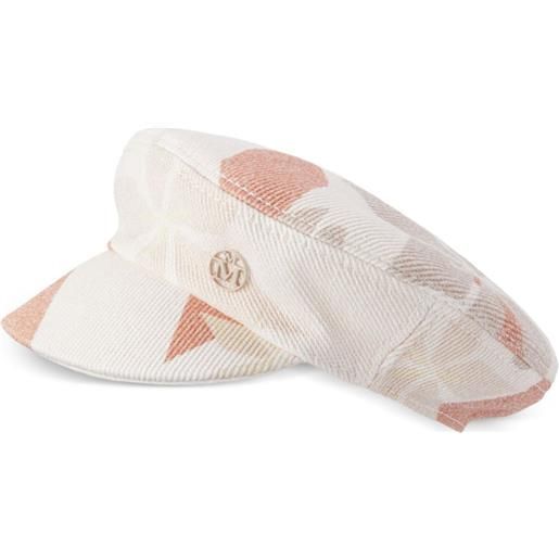 Maison Michel cappello baker boy penelope - bianco