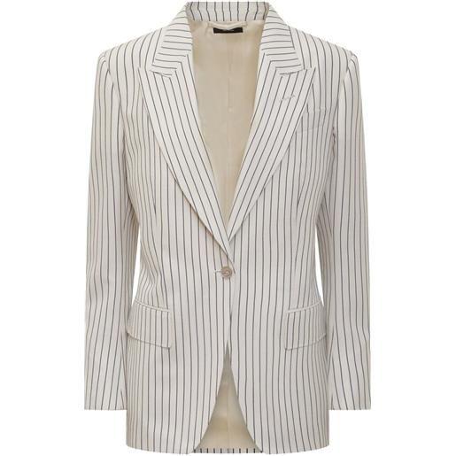 TOM FORD blazer a righe - bianco