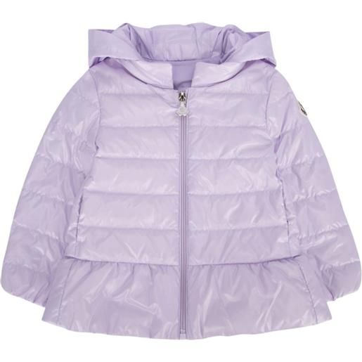 Moncler Enfant piumino blandine con applicazione - viola