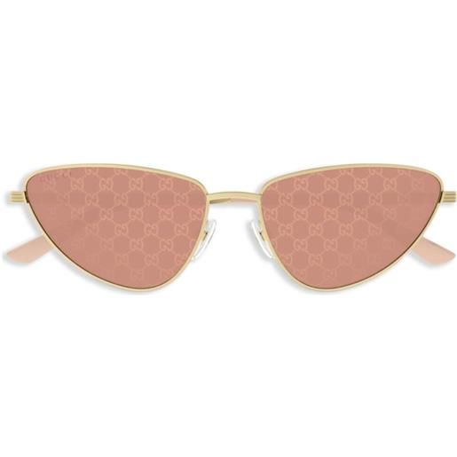 Gucci Eyewear occhiali da sole cat-eye - oro