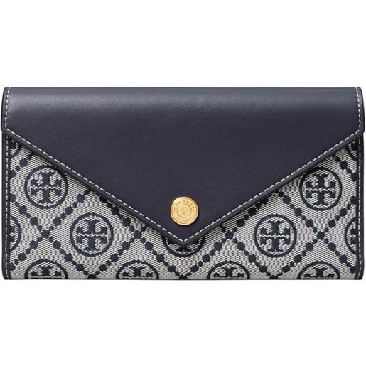 Tory Burch portafoglio con monogramma a t - blu