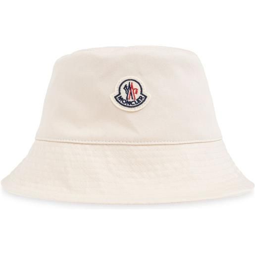 Moncler cappello bucket con applicazione - toni neutri