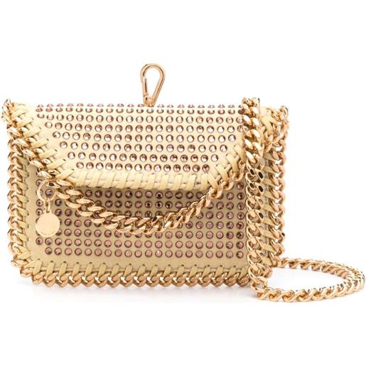 Stella McCartney falabella crystal-embellished wallet - giallo