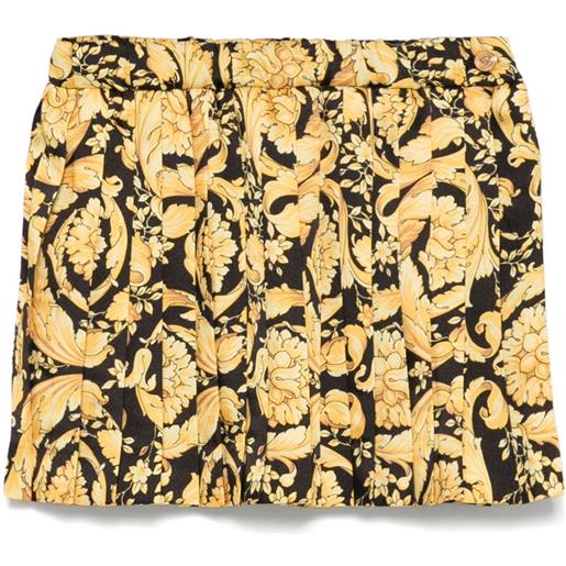 Versace Kids gonna barocco plissettata - nero